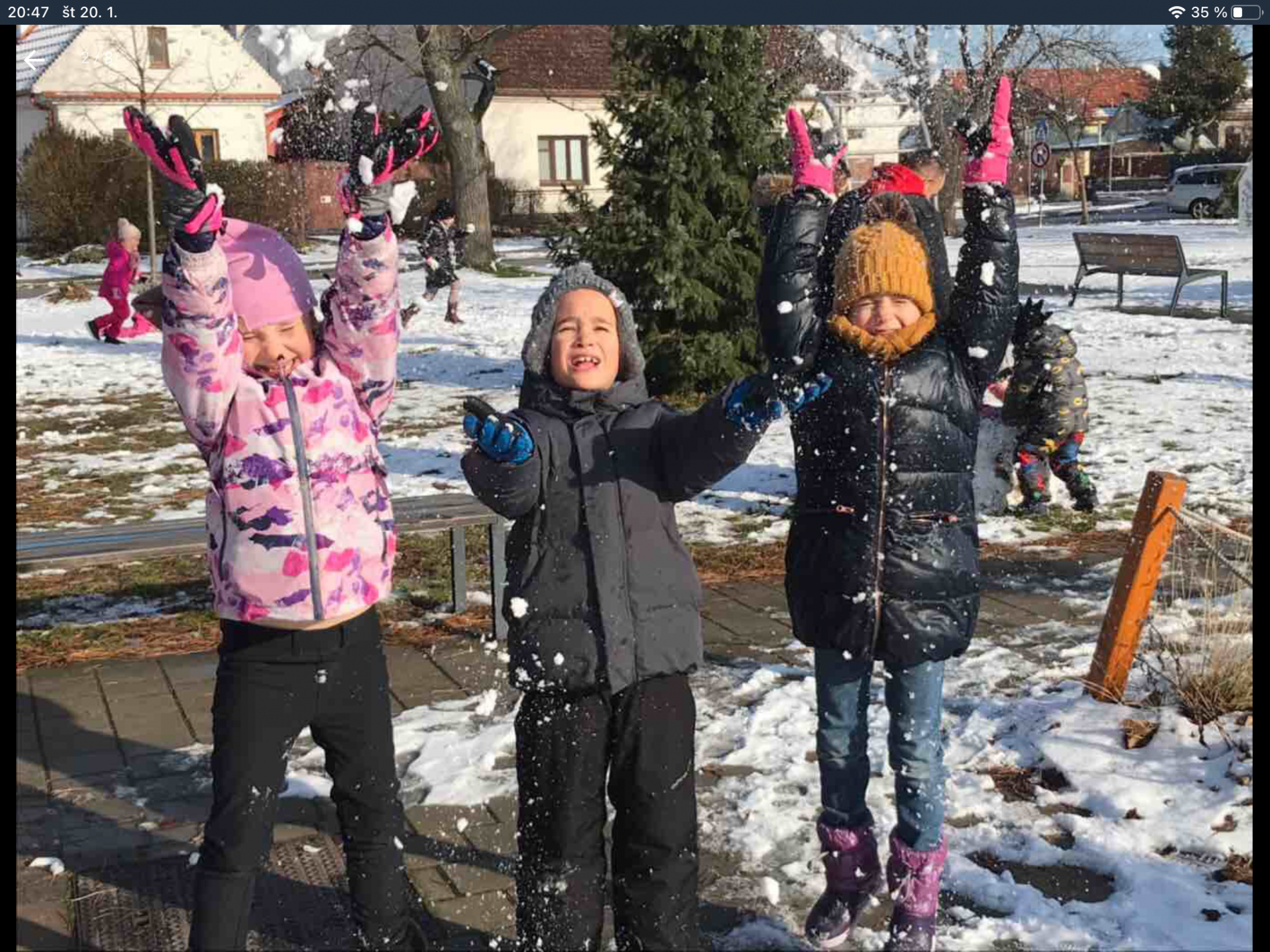 Snehové vločky nadelili deťom radosť